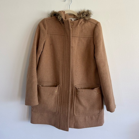J.Crew Wool‎ Vail Parka Coat Size 4 - Picture 2 of 3